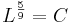 L^\frac{5}{9}=C\!