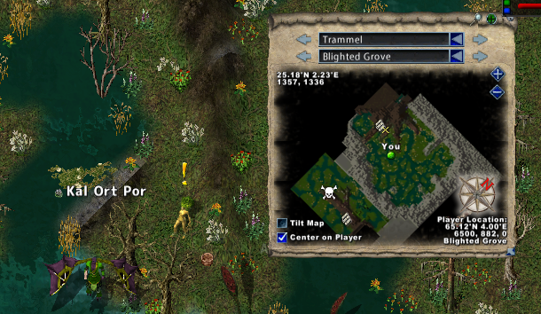 Location of the Dryad
