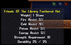 Friends of the library feathered hat.png